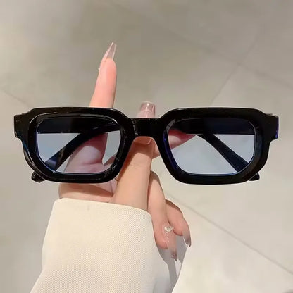 New Retro Rectangular Frame Sunglasses - Fashionable Retro Sunglasses With Uv400 Protection3007 Beauty World Shop