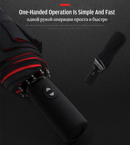 Windproof Double Layer Fully Automatic Resistant Umbrella Beauty World Shop