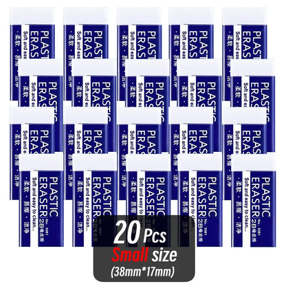 1/10/30pcs 2B Eraser Clean and Mess Free Student Exam Office Sketch Soft Eraser for Kids Correction Supplies Pencil Rubber