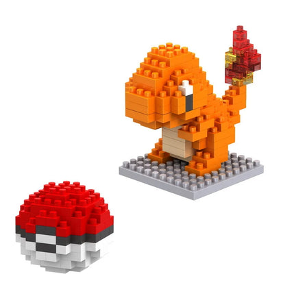 75 Style Building Blocks Assembly Anime Picachu Charizard Doll Blastoise Bulbasaur Gengar Bricks Figures Toy for Kid Gift Beauty World Shop