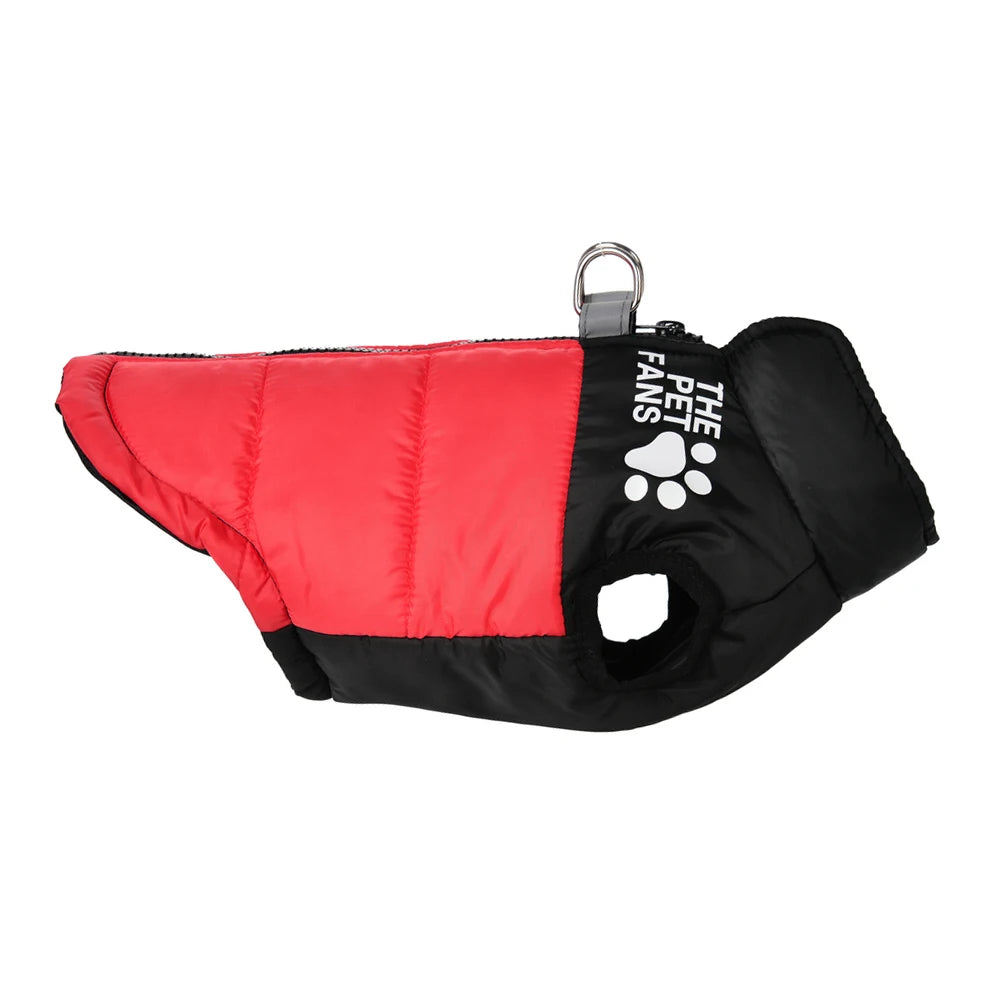 Warm Dog Coat for Small Medium Dogs Cat Autumn Winter Reflective Print Puppy Jacket Costume Chihuahua Pug Dachshund Pet Clothing