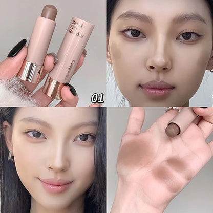 Cappuvini Moisturizing Silky Three-dimensional Contour Stick Natural Matte Single Color Suitable For Nose Shadow Makeup Contour Beauty World Shop