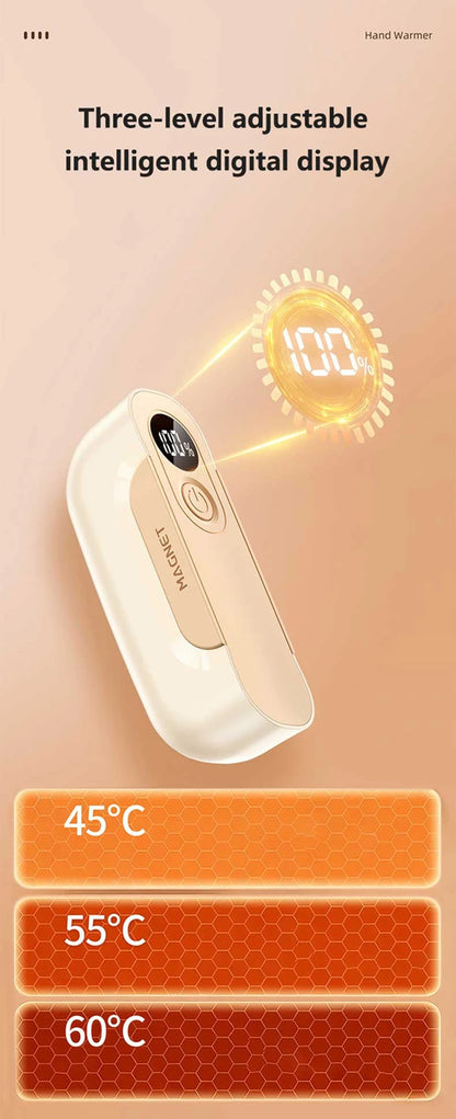 2-in-1 Magnetic Hand Warmer 60000mAh Fast charging Digital Display Mini Portable USB Rechargeable Pocket Heater 2026 Beauty World Shop