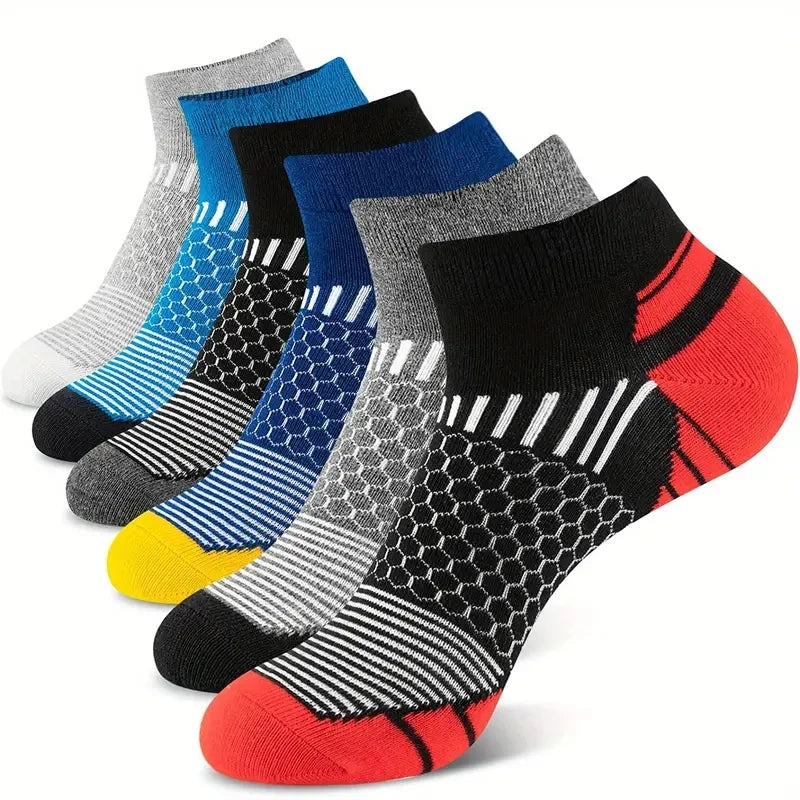 6/12 Pairs Colorful Men's Low Tub Socks Fashion Comfortable Autumn Classic Black Business Sock High-quality Men's Short Socks Beauty World Shop