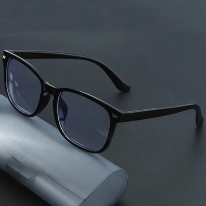 1pc Square Rivet Fashion Anti Blue Light Glasses for Daily Commute, Fashion Glasses|Riveted Frame Design|Lightweight Eyewear Beauty World Shop