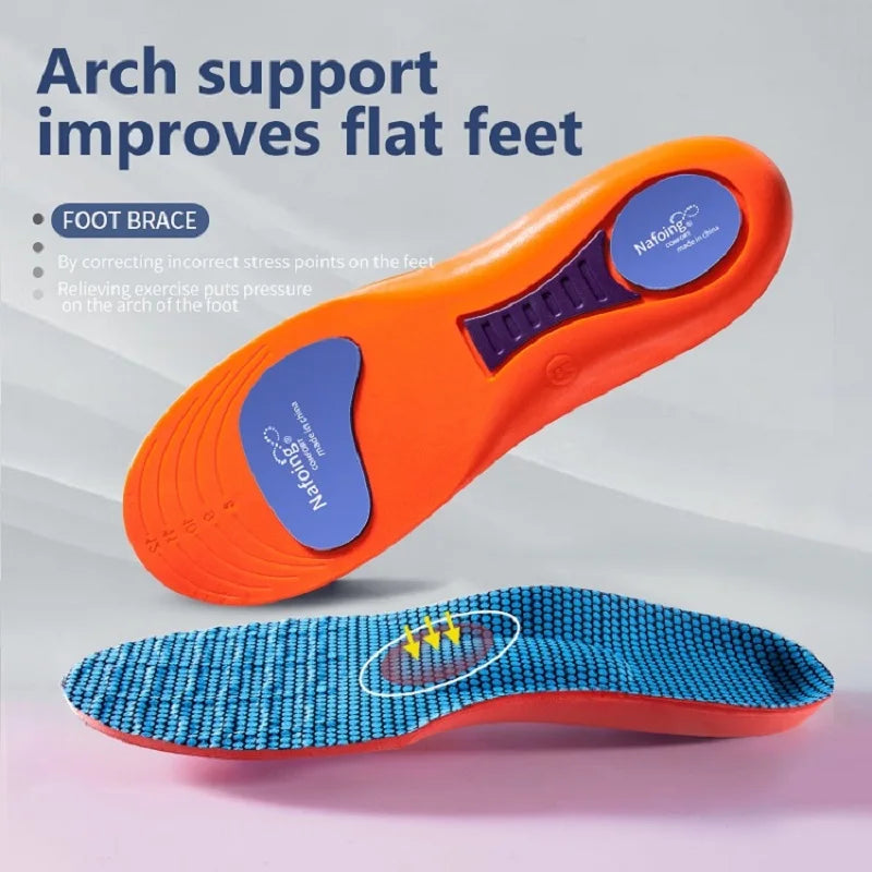 Sport Orthopedic Insoles for Feet Men Women EVA Breathable Shock Absorption Shoes Insole for Running Basketball Sport Care Pads Beauty World Shop
