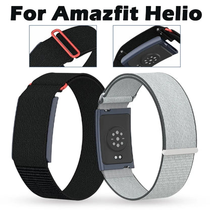 Nylon Replacement Band Compatible with Amazfit Helio Strap Adjustable Breathable Sport Wristband for Fitness Tracker Comfortable Beauty World Shop