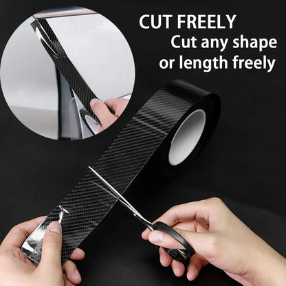 1-10m Nano Carbon Fiber Car 3D Tape Sticker Door Mirror Paste Protector Strip DIY Protection Protective Film Waterproof Adhesive Beauty World Shop