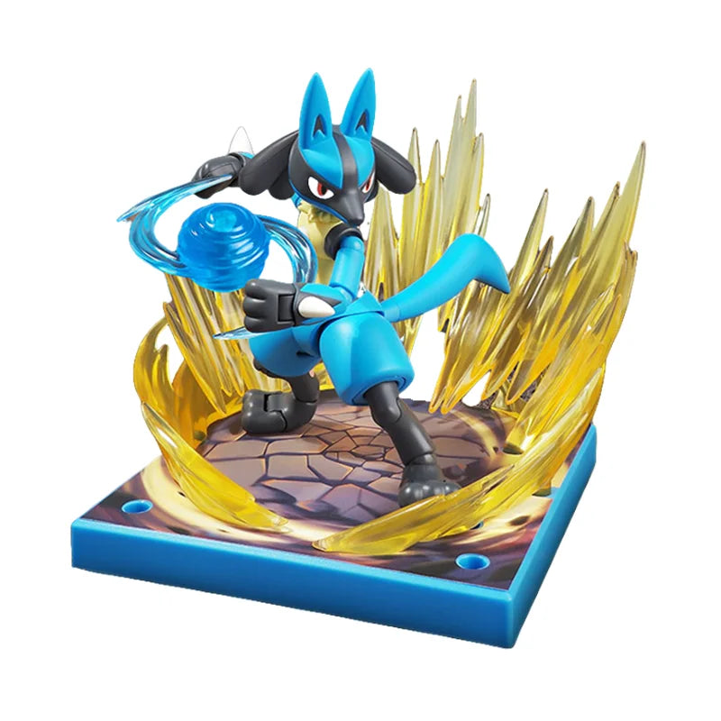 Blokees Pokemon Adventure Prologue Snorlax Cinderace Scyther Lucario Monster Action Figure Model Assembling Toys Birthday Gifts Beauty World Shop