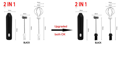 Wireless Milk Frother Electric Type-C Handheld Blender Stainless Steel Mini Coffee Maker Whisk Mixer For Coffee Cappuccino Cream Beauty World Shop
