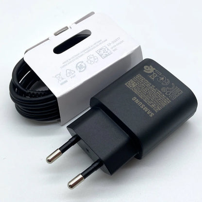 Samsung 25W Super Fast Charger Usb Type C Cargador Adapter For Galaxy S24 S23 S20 S21 S22 Plus A54 A34 Adapter Z Flip Fold 5 6 4 Beauty World Shop
