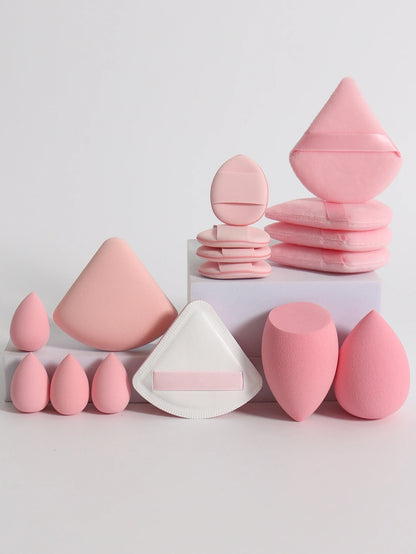 Cat Powder Cotton Candy 16-Piece Set 2 Makeup Eggs & 4 Mini Makeup Eggs & 2 Cotton Candy Powder Puff & 4 Powder Puff & 4 Mini C Beauty World Shop