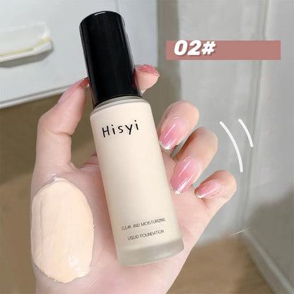Liquid foundation naturally covers flaws without sticking powder, plain face cream, transparent foundation, conceals blemishes Beauty World Shop