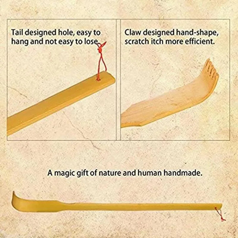 Natural Bamboo Back Scratcher – Soothe Itchy Skin and Unwind, Ideal for Older Adults Beauty World Shop