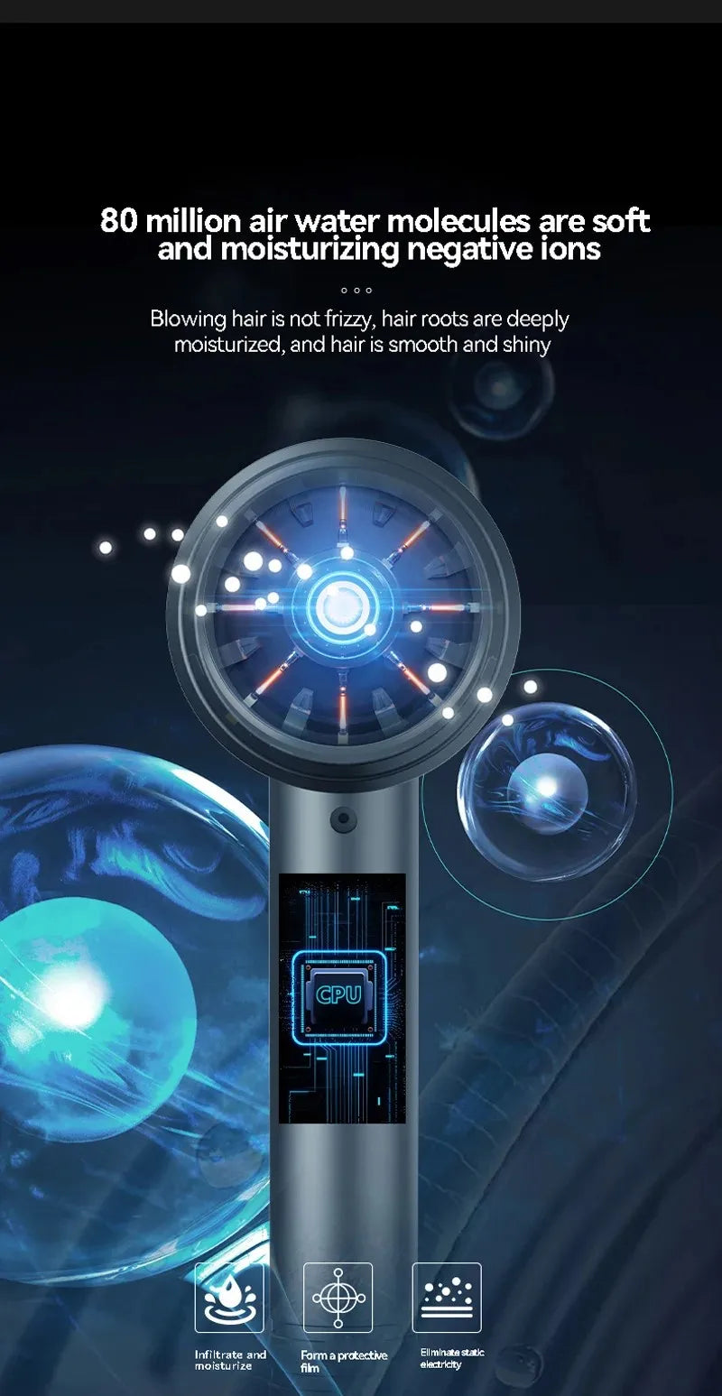 New High-Speed Hair Dryer High-Power Negative Ion Cold And Hot Ultra Silent Professional Hair Dryer For Home Hair Salons Beauty World Shop