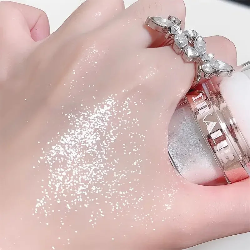 Sparkling Fairy Powder Highlighter -Shimmering Contour Blush for Brightening and Defining Your Features Create a Sparkling Look Beauty Trend Shop