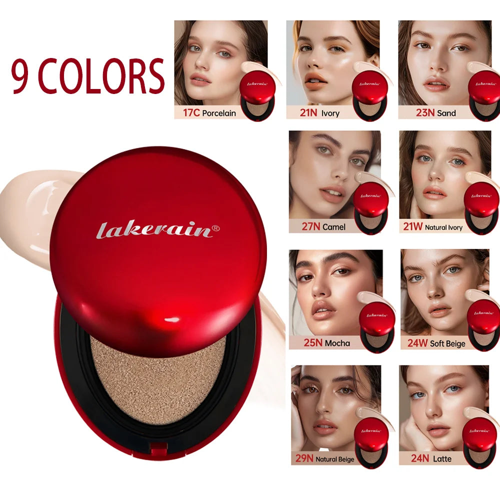 Sunscreen Cushion Foundation Fit Cushion Foundation Full Coverage Waterproof Long-lasting Concealer Long-lasting Makeup Beauty World Shop