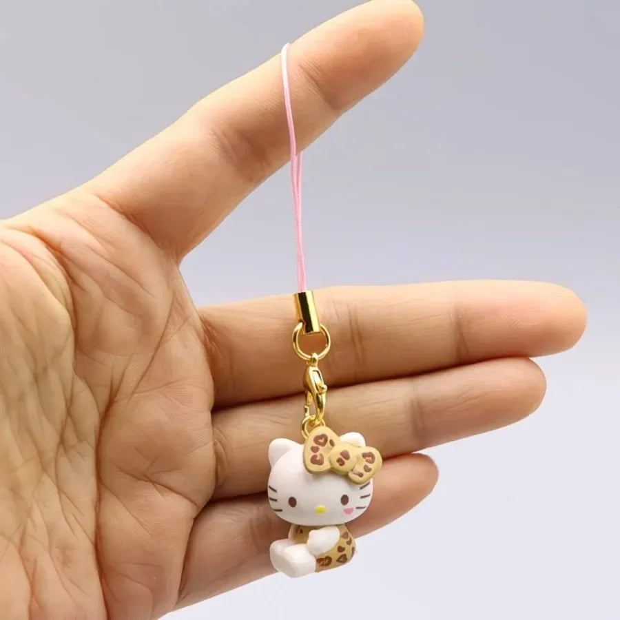 New Original Sanrio Character Kawaii Black Skin Hello Kitty Backpack Pendant Anime Cartoon Blind Box Birthday Gift Trendy Toys Beauty World Shop