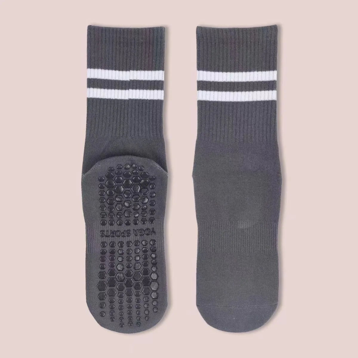 8 Pairs Girl Women's Yoga Socks Solid Colors Non-Slip Grip Socks for Pilates Workouts Ballet Dance and Gym Socks Beauty World Shop
