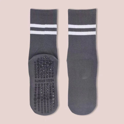 8 Pairs Girl Women's Yoga Socks Solid Colors Non-Slip Grip Socks for Pilates Workouts Ballet Dance and Gym Socks Beauty World Shop