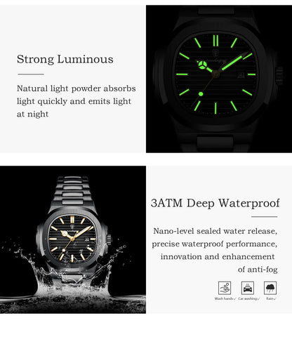 POEDAGAR Trendy Women’s Wristwatch Stainless Steel Date Quartz Ladies Watch Waterproof Luminous Original Watches For Woman Reloj Beauty World Shop
