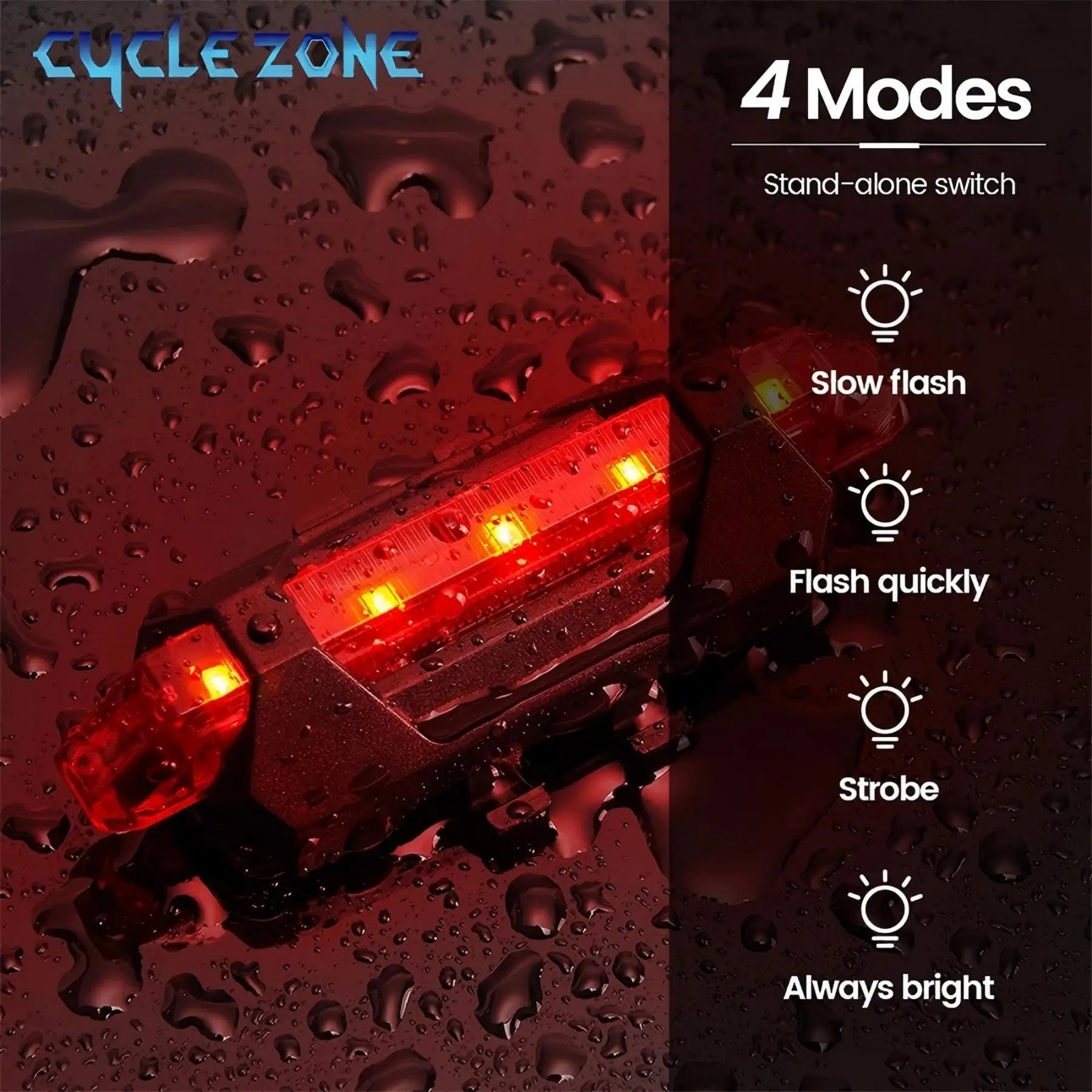 Bike Light Set Front Light with Taillight LED Rechargeable Bicycle Lights 3 Modes Headlight Easy to Install Night Cycling Lamp Beauty Fashion