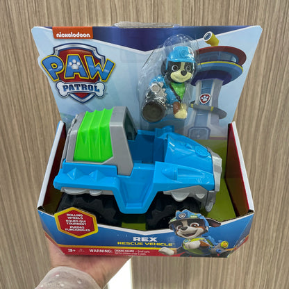 10kinds Genuine Paw Patrol Everest Ryder Rex Skye Chase Rocky Zuma Vehicle with Collectible Figure Birthday Gift Children Toy Beauty World Shop