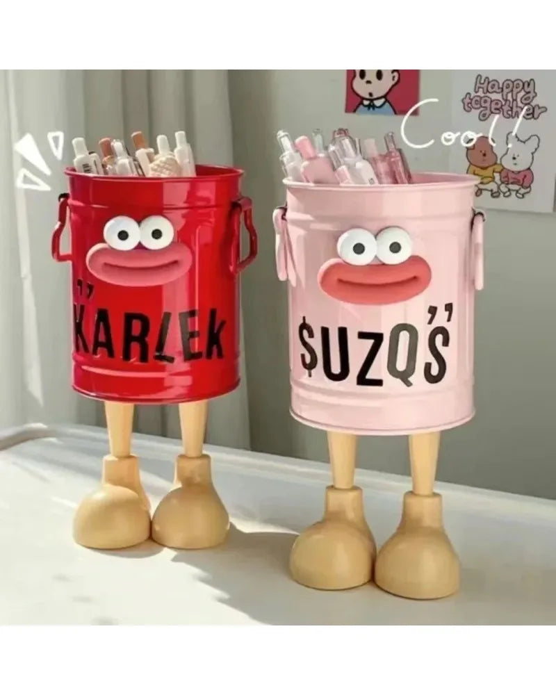1 Pcs Cartoon Desk Organizer - Cute Stationery Storage for Pen/Pencil Office Home Study Simple Design Pen/Pencil Holder Beauty Trend Shop