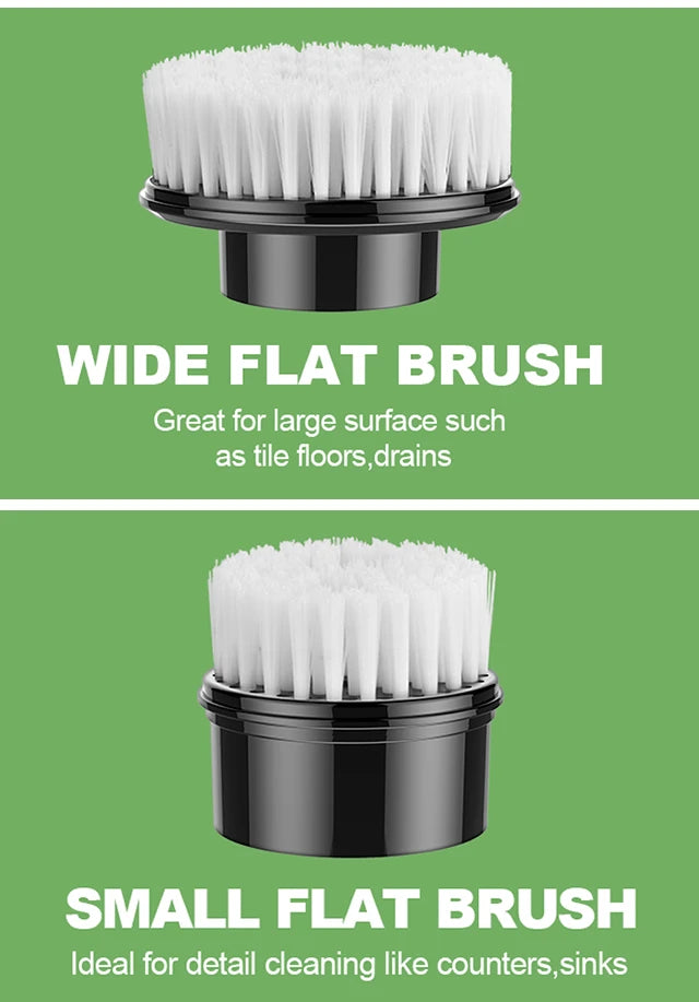 Household Cordless Multipurpose Spin Scrubber Kitchen Gadgets Hair Brushes Bathroom Broom Toilet Mops Electric Cleaning Brush