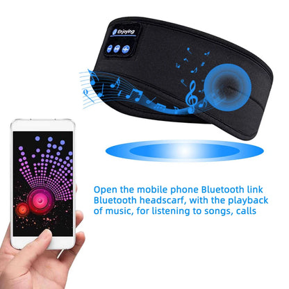 HOMEFISH BT Earphones Sports Sleeping Headband Elastic Wireless Headphones Music Eye Mask Wireless Bluetooth Headset Headband Beauty World Shop