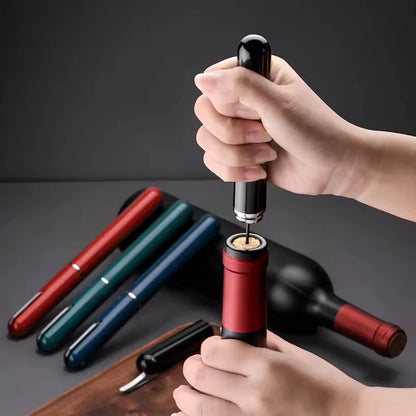 Portable Handheld 2-in-1 Air Pressure Wine Opener with Air Pump And Cork Remover Foil Cutter Compact Desktop Cicerone for Party Beauty World Shop
