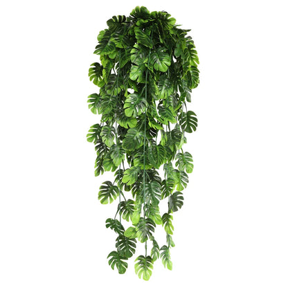 90cm Persian fern Leaves Vines Home Room Decor Hanging Artificial Plant Plastic Leaf Grass Wedding Party Wall Balcony Decoration Beauty World Shop