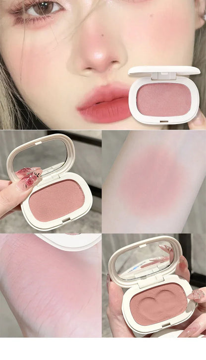 Phantom Bear Single-Color Blush Cream — Mochi Texture, Powder-Free Formula, Low-Saturation, Long-Lasting Natural Matte Finish Beauty Trend Shop