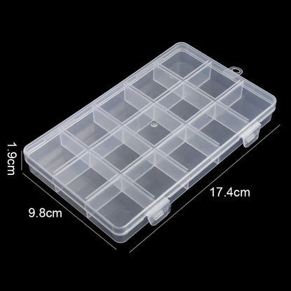 Transparent Storage Container Jewelry Box Clear Plastic Organizer Box Empty Earring Storage Organizer Display Case for Beads Beauty World Shop