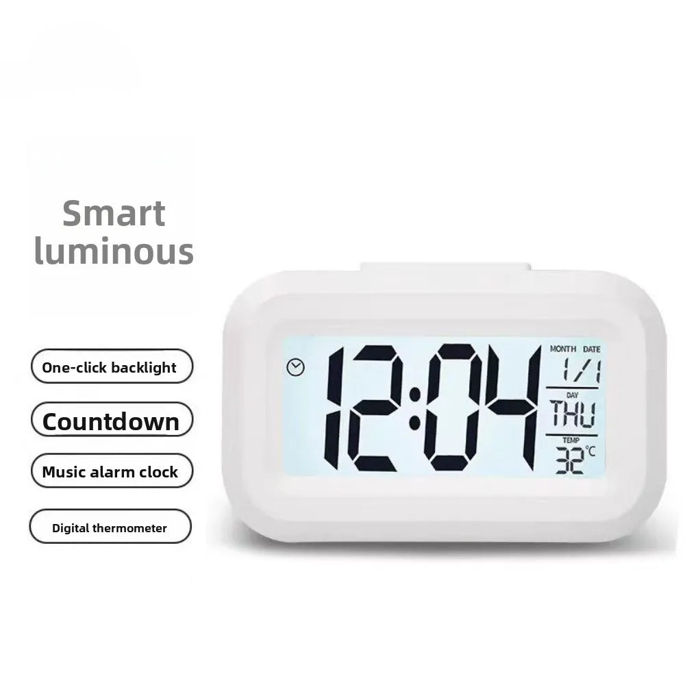 Alarm Clock Digital Clock LED Electronic With Backlight Snooze Calendar For Home Office Desktop Table Screen Display Watch Beauty World Shop