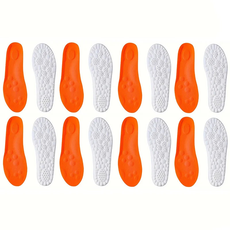 1Pair/2Pairs/4Pairs High Elasticity Latex Sport Insoles Soft Shoe Pads Arch Support Orthotic Insoles Breathable Deodorant Insole Beauty World Shop