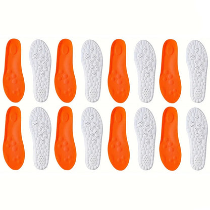1Pair/2Pairs/4Pairs High Elasticity Latex Sport Insoles Soft Shoe Pads Arch Support Orthotic Insoles Breathable Deodorant Insole Beauty World Shop