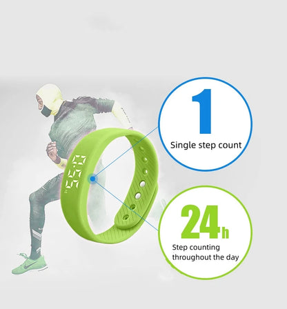 Smart Bracelet LED Digital Waterproof Smart Clock Smartband With running pedometer Monitor Smart Band Vibration Alarm Reminder Beauty World Shop
