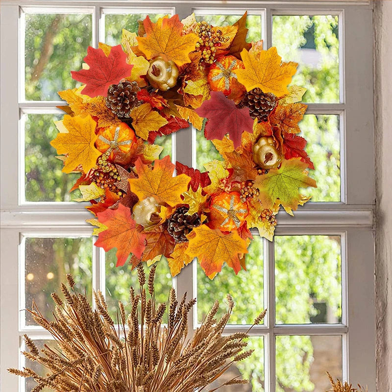 50/200Pcs Artificial Maple Leaves Autumn Silk Fall Leaf For Thanksgiving Halloween Christmas Home Decoration Wedding Party Craft Beauty World Shop