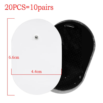 10/20PCS Electrode Pads Gel For Tens Acupuncture Massage Machine Slimming Pulse Ems Muscle Stimulator Massager Sticker Beauty World Shop