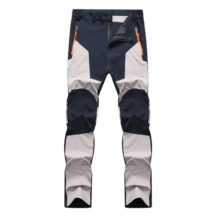 TRVLWEGO Men Summer Hiking Pants Wear-resistant Water Splash Prevention Quick Dry UV Proof Elastic Thin Camping Trousers Beauty World Shop
