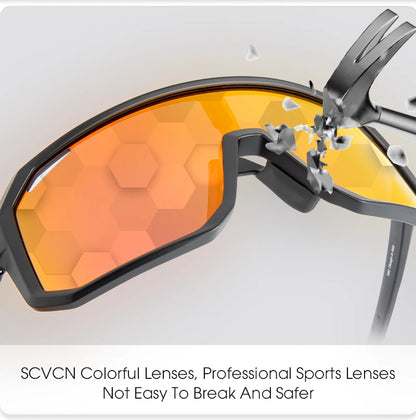 SCVCN New Cycling Glasses Bike Sunglasses Men UV400 Eyewear Outdoor Sports MTB Goggles Bicycle Women Riding Hiking Sunglasses Beauty World Shop