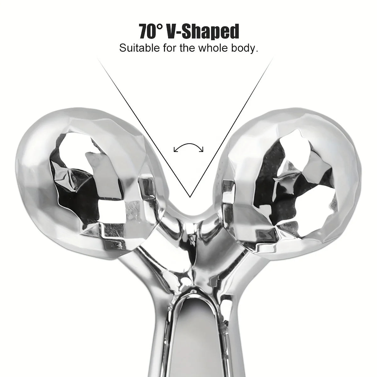 Facial care set, including a stainless steel facial gua sha tool with 3D roller massage function and an eye massager Beauty World Shop