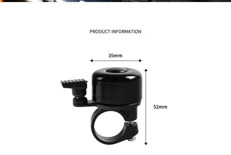 Bicycle Bell Alloy Mountain Road Bike Horn Sound Alarm Doorbell Safety Warning Cycling Handlebar Metal Ring Call MTB 250802 Beauty World Shop