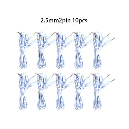 2/4 Pins Head 2.5/3.5mm Plug Type Electrode Cable Line Wire For Tens Acupuncture Electrical Nerve Muscle Stimulator Beauty World Shop