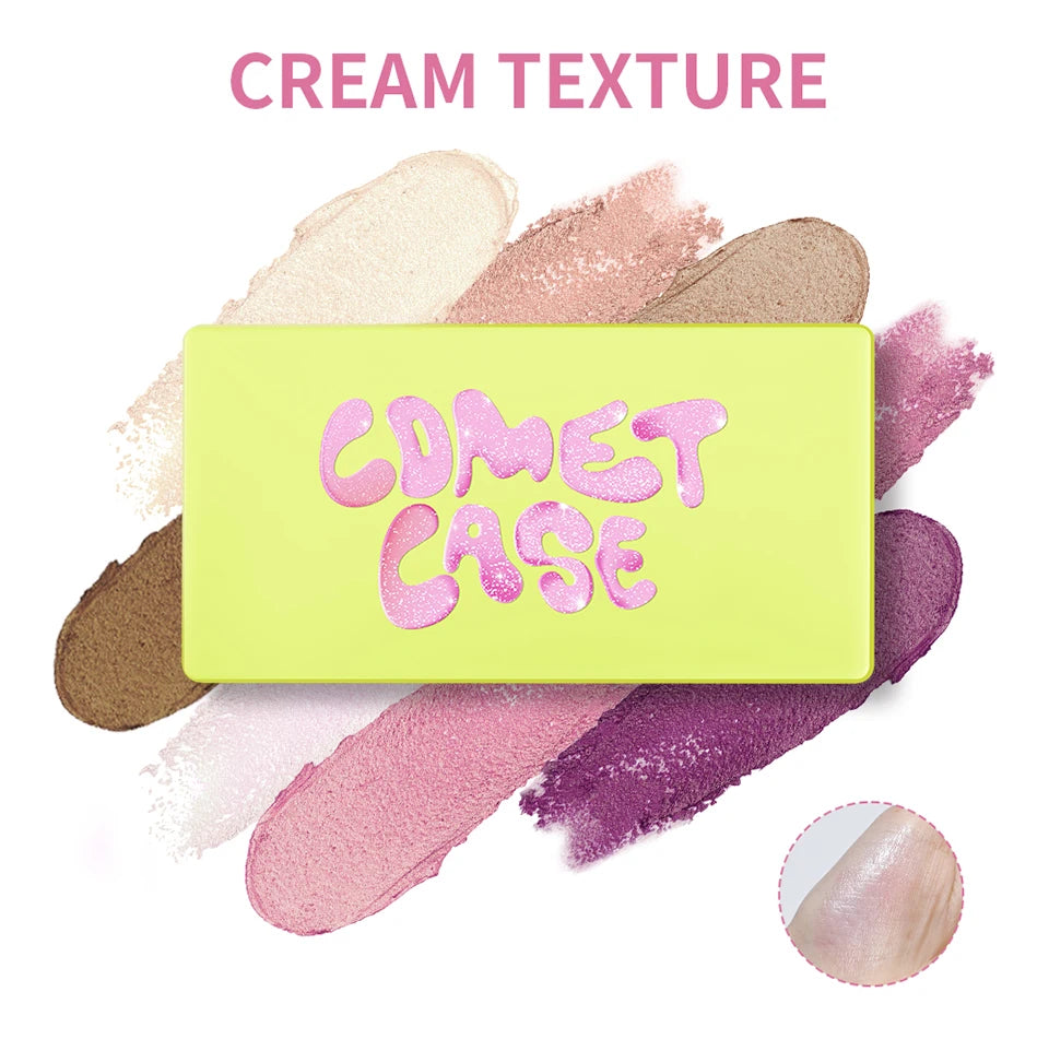 Curve Case Cream Eyebrow Cream Blush Highlighter Palette Matte Shimmer Finishes Shadow Tones Long-Lasting Cosmetics Beauty World Shop