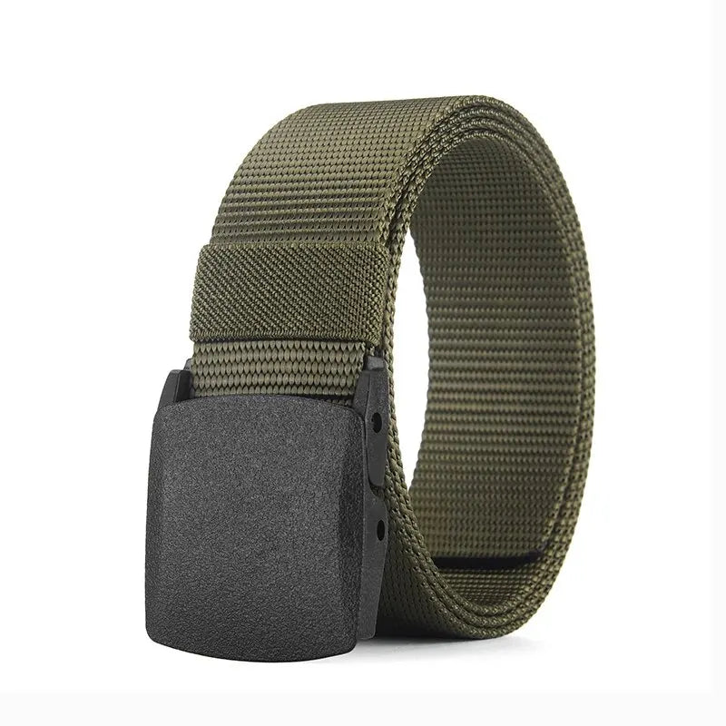 Men's Belt Outdoor Casual Canvas Belt Metal Free Training Nylon Tactical Belt With Pants Jeans Belt Sports Belts For Men Women Beauty World Shop
