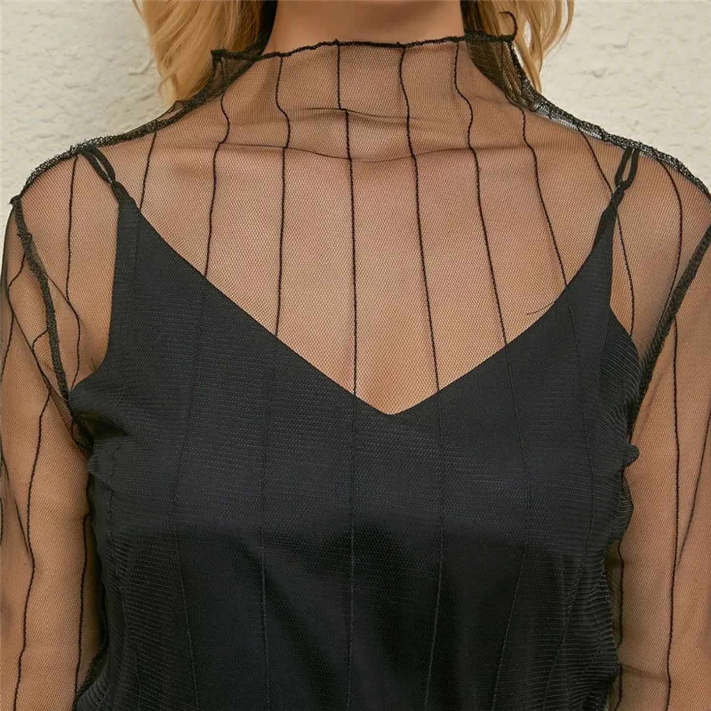 New Transparent See Through Shirt Women Sexy Harajuku Mesh Tops Net Undershirt Star Base Top Camisas Femininas Clubwear SheerTee Beauty Trend Shop