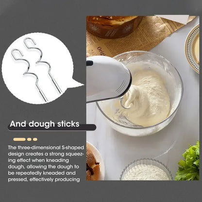 Handheld Electric Egg Beater Multifunctional Kitchen Mixer for White Cream Dough Automatic Home Cooking Egg White Beater Beauty World Shop