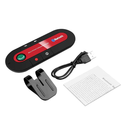 Bluetooth Speaker Handsfree Car Kit Sun Visor Clip Wireless Audio Receiver Speakerphone Wireless Stereo MP3 Music Player